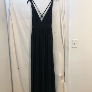 Forever 21 black evening gown, size S